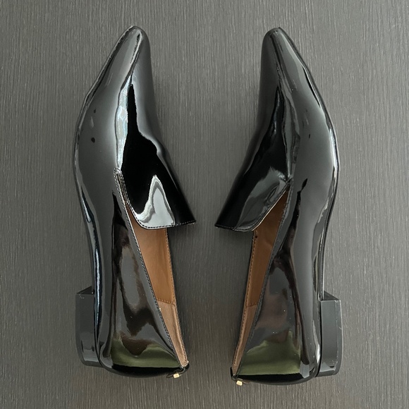 Calvin Klein NWOT Gloss Black Patent Leather Loafers, Women's Size 6.5 - Picture 6 of 7